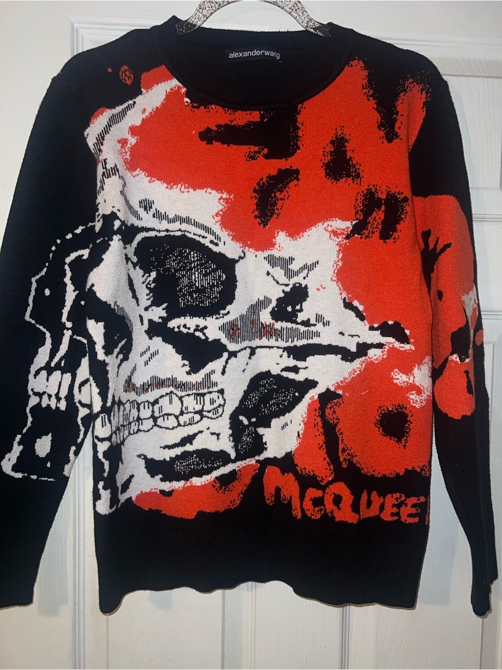 Alexander wang skull graffiti sweater men size S/M